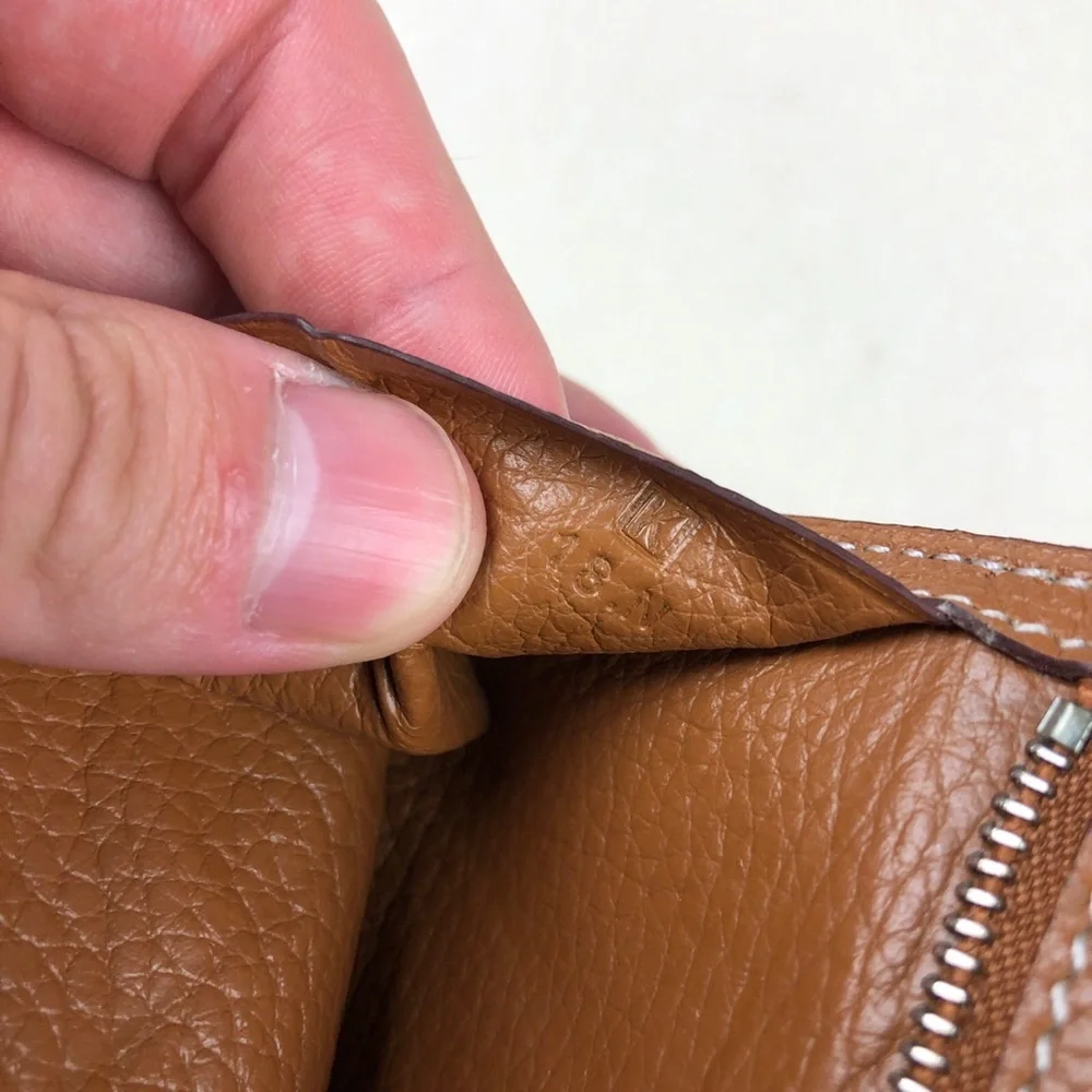 Hermes Bearn Long Wallet Tan Brown EUC